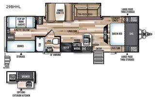 2018 Forest River RV Salem Hyper-Lyte 29BHHL