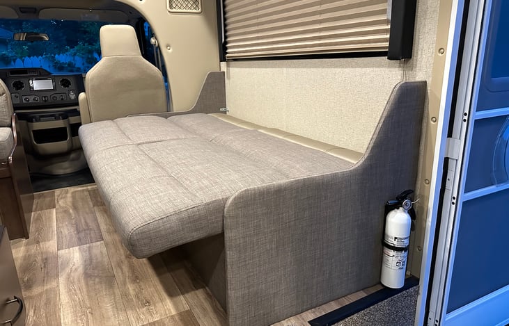 Jackknife Sofa folds into Single Bed