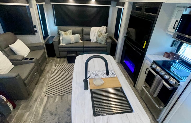 Living Area from Kitchen