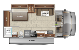 Modern Jayco Redhawk 24B- solar