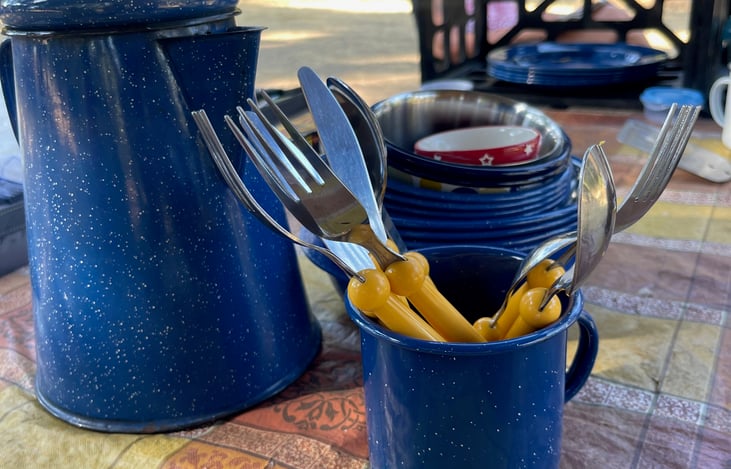 Full table service is supplied.