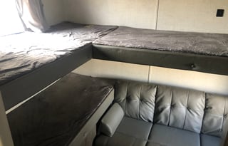 Family Glamper with bunkhouse and outdoor kitchen