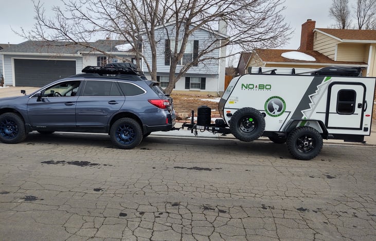 Easily towed by my Subaru Outback