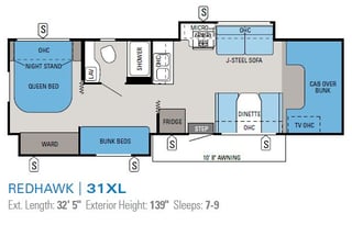 Best Floorplan For Families - 2014 Jayco Redhawk