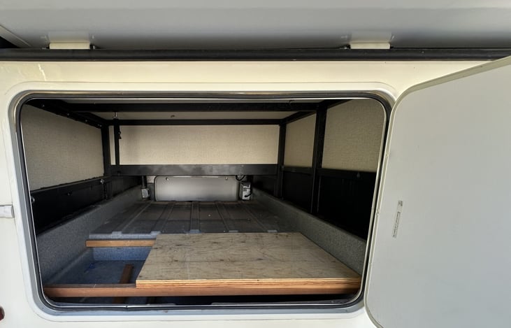 Large outside storage compartments!  This is one of many!