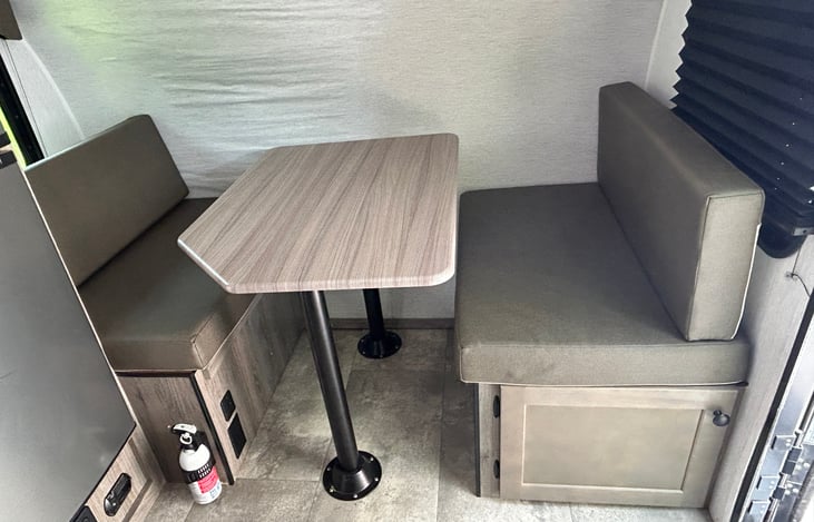 Full dinette can be used as second bed.