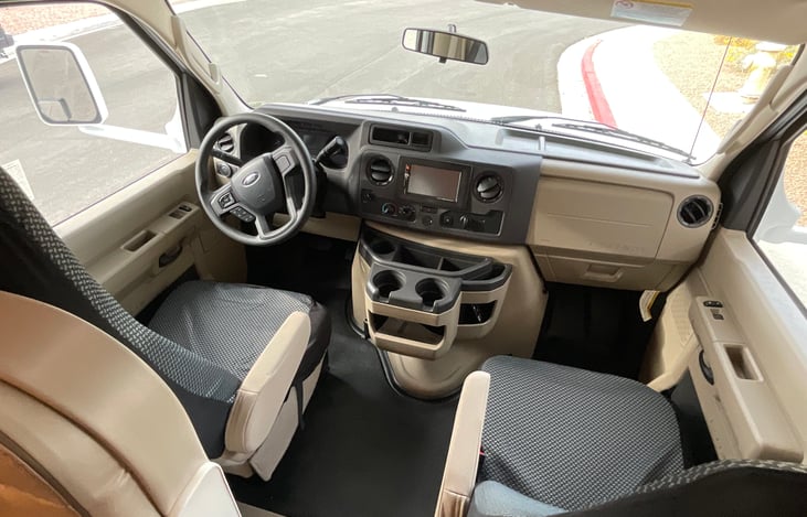 Drivers cabin, touchscreen radio, USB connection backup camera. Cruise control, power steering, electrical window, and locks.