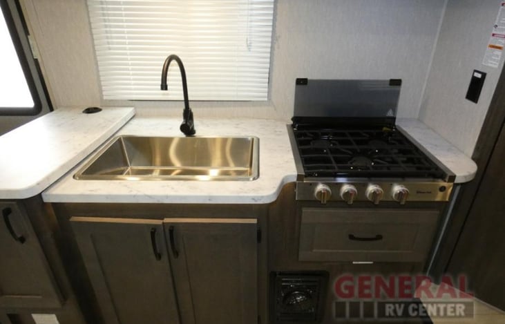 Interior: Living Area, Kitchen