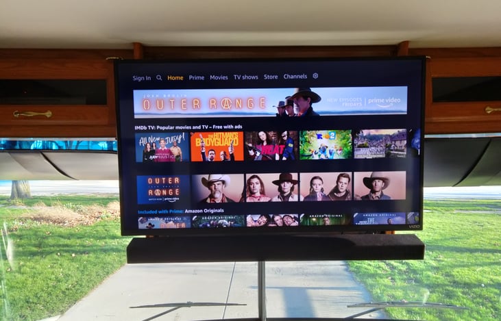 Drive in Theater
 Smart TV  40-inch upgrade with sound bar !