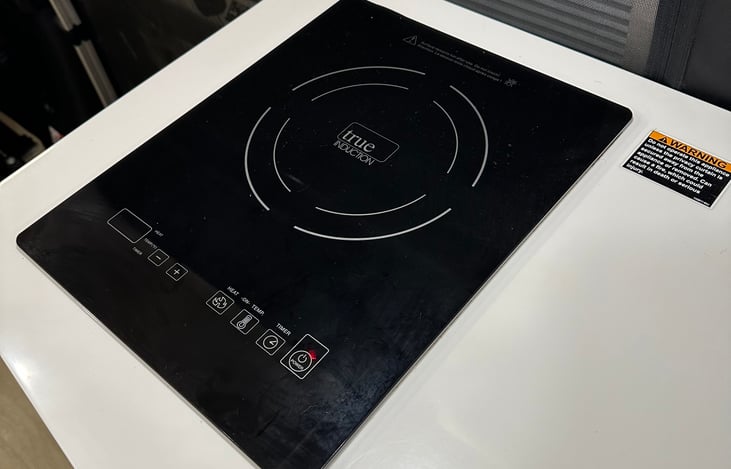 Single burner induction cooktop