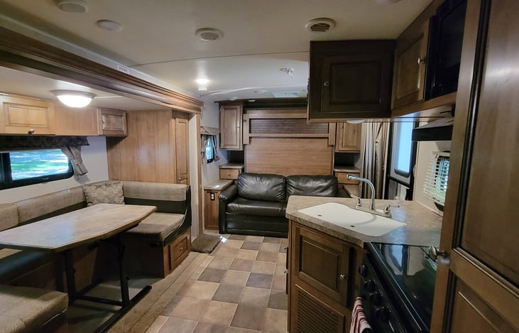 View walking out of the bathroom.