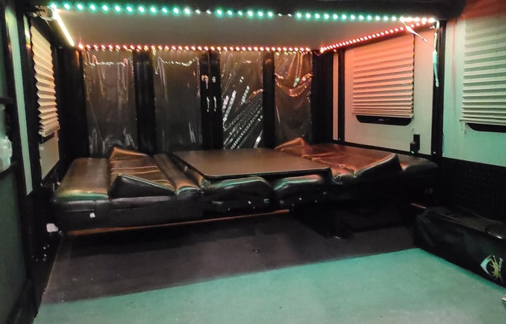 Garage sleeping configuration