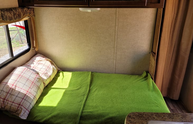 Living Area Couch Converts Into Full-Size Bed