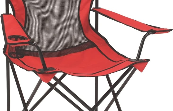 4 camping chairs.