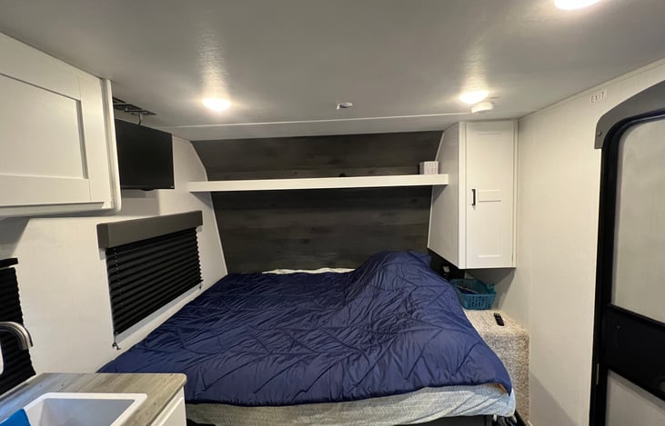 Main full size bed, linens not included