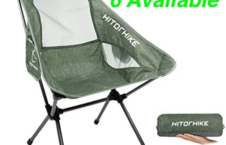 ADD-ON -- 6 Camping Chairs are Available to Rent. Lightweight & Compact Chairs take-up a minimal amount of space.