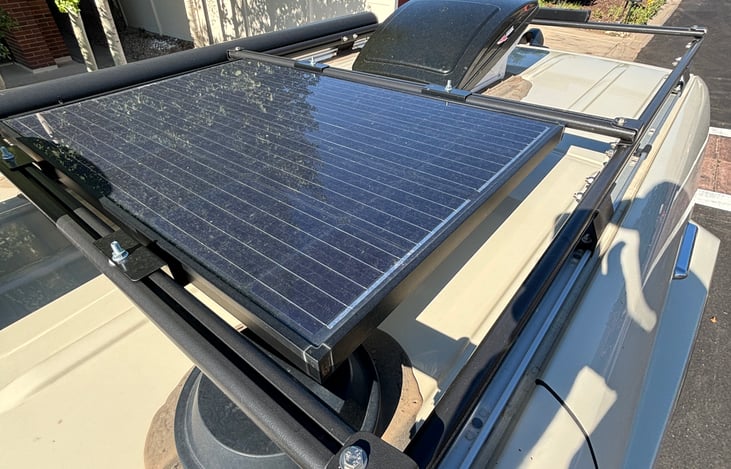 Back solar panel and max fan