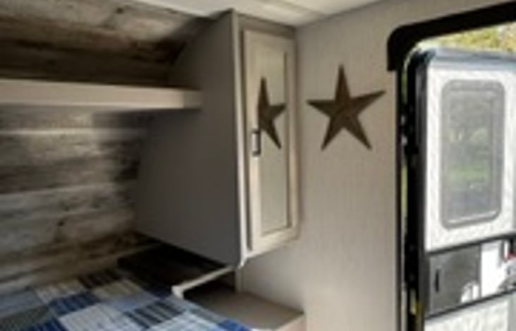 Trailer entry and storage area