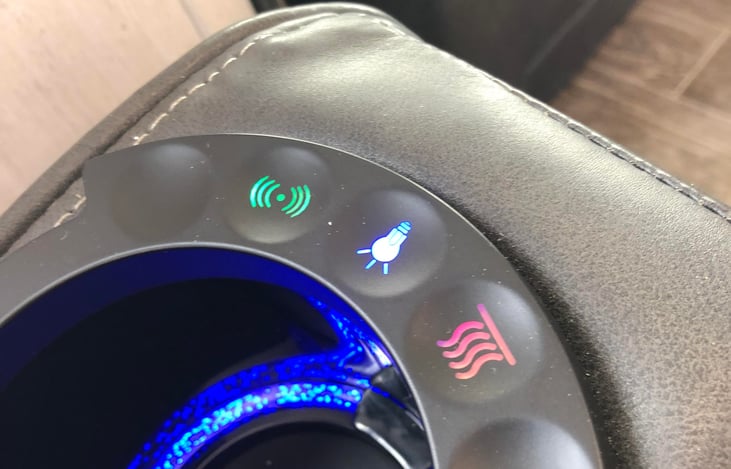 Heat and massage options for recliners