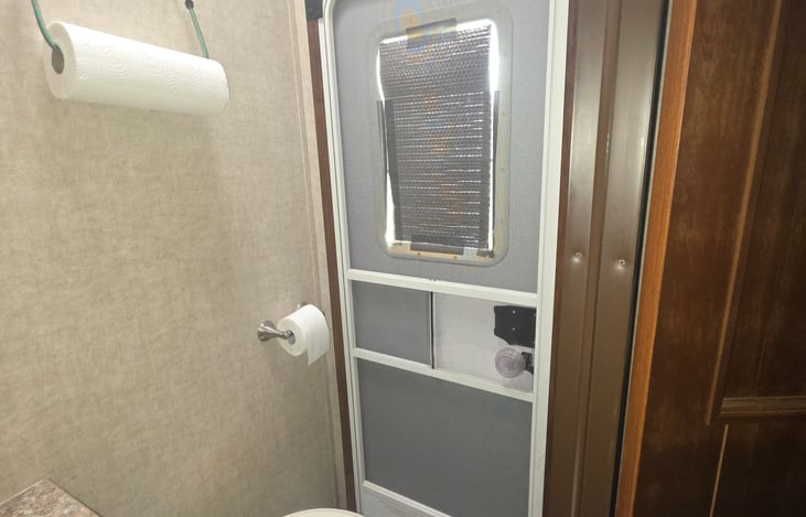 1/2 bathroom in spacious second bedroom