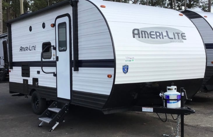 awning, door can convert to screen door easily