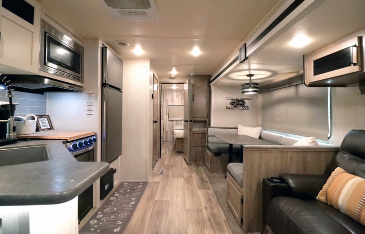 Experience "Gratitude" with our 2022 Palomino Puma 32RBFQ2 located near Table Rock Lake near Branson Missouri and Lake Of The Ozarks. Thank you from us at StoneMountainRVs(dot)com