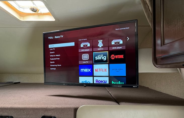 Smart TV with Netflix etc. for when you're on wifi!
