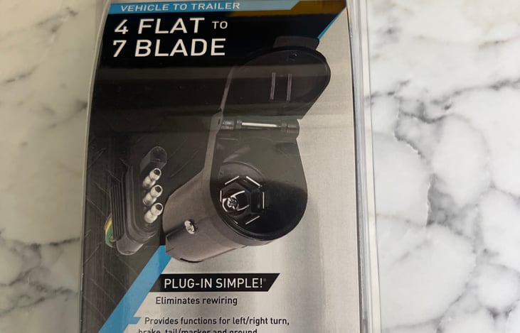 Trailer light plug in attachment provided if needed