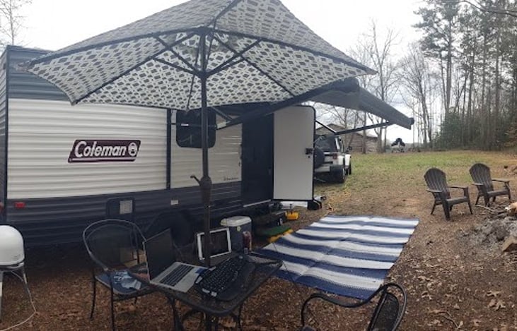 One of my favorite destinations on my trip south last year.  A HIPCAMP in North Carolina.  Chickens and goats roaming.  Private fire pit & lawn furniture.  HIPCAMP is my favorite way to camp!!