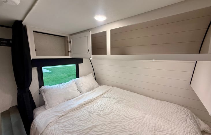 Queen bed and storage