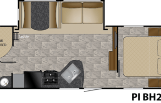 Family fun bunkhouse travel trailer