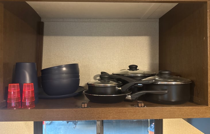 Cookware provided