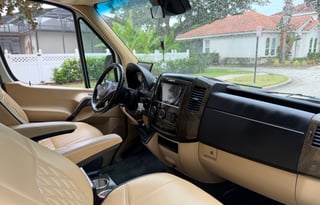 Luxury Mercedes Coach | Massage Chairs & Bathroom