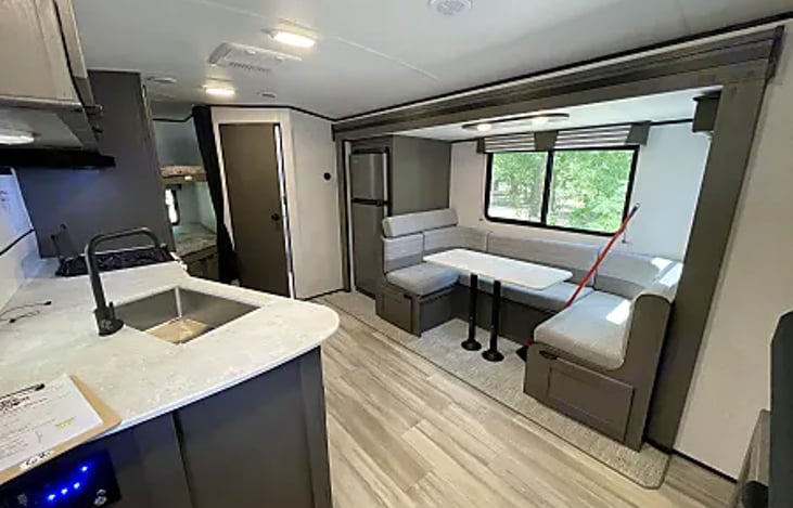 Front door view of the interior