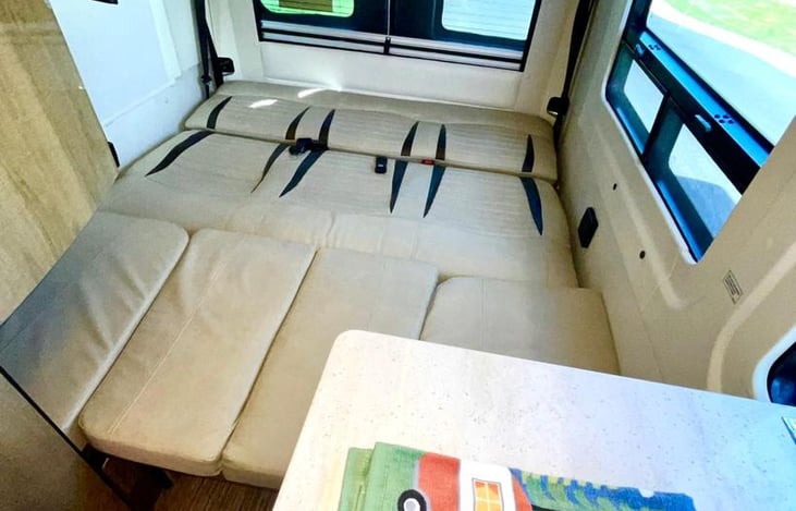 Queen-bed configuration when setting up.