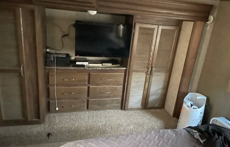 Master bedroom closets