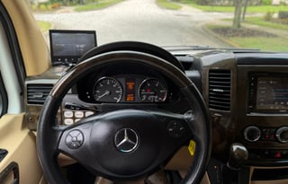 Luxury Mercedes Coach | Massage Chairs & Bathroom