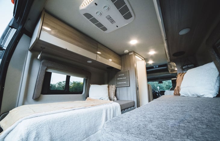 When the mattress is away, the couches will play.  This is the perfect setting for your book of choice and favorite throw blanket.