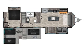 2023 Cross Roads RV Hampton HP370FDL