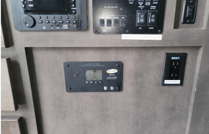 Entertainment system and control panel