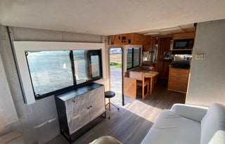 Modern and elegant Fun Bus with driver