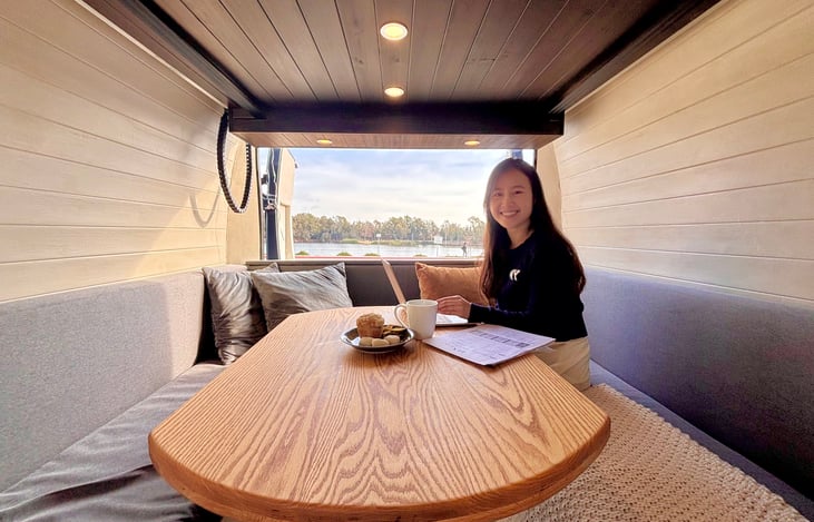 Convertible sofa bed & swivel electric lifting table