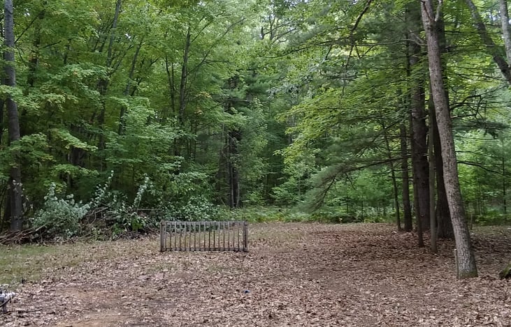 Private 5 acre wooded lot.