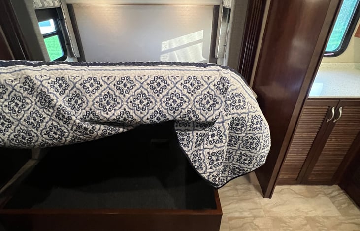 Under the bed storage!