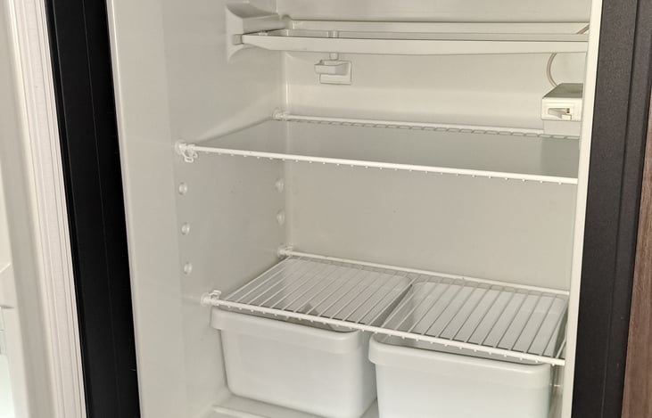 Has a larger fridge and separate freezer