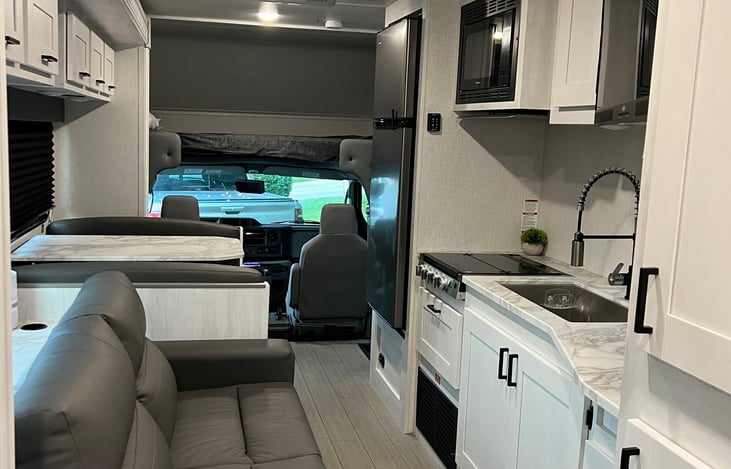 Inside with slide retracted