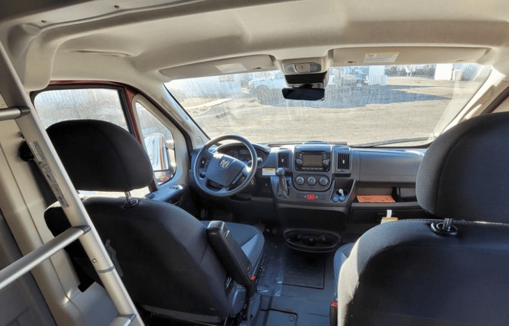 The Cockpit
Easy to drive. Drives like a car and keeps up at highway speeds!