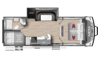 Kid & Pet Friendly Bunkhouse Towable Camper