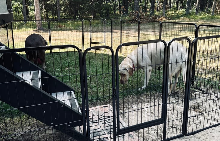 Pet enclosure included free.  Parts are interchangeable to set up as you prefer.