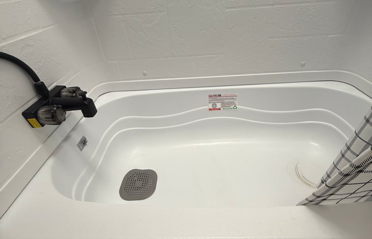 Tub will fit small child.